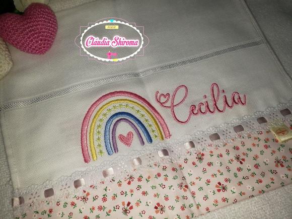 Fralda Boca Bordada Personalizada
