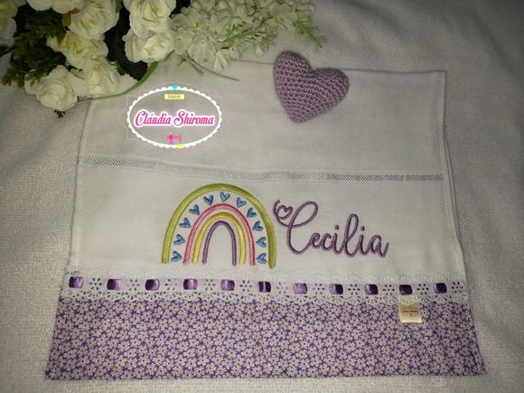 Fralda Boca Bordada Personalizada
