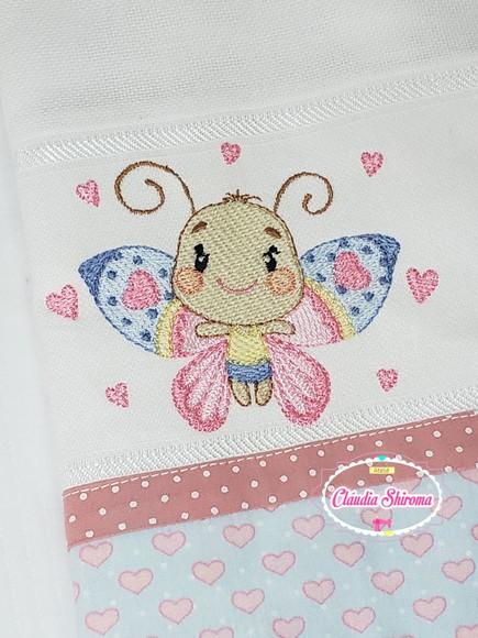 Fralda Boca Bordada Personalizada