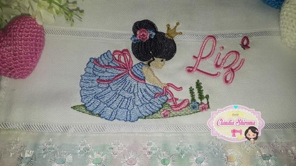 Fralda bordada personalizada
