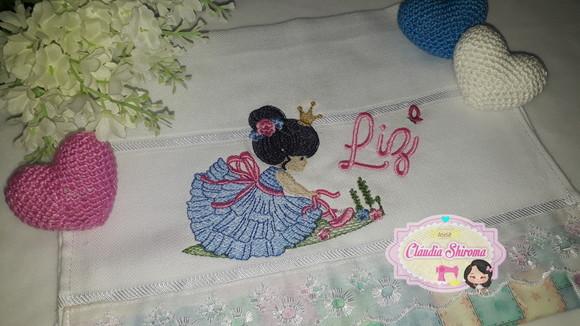 Fralda bordada personalizada