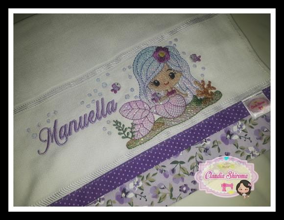 Fralda bordada personalizada
