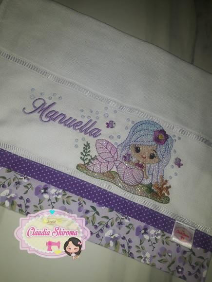 Fralda bordada personalizada