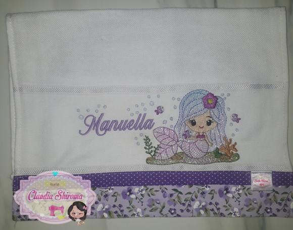 Fralda bordada personalizada