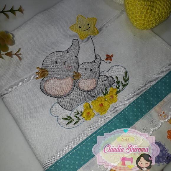 Fralda bordada personalizada