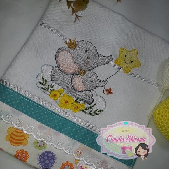 Fralda bordada personalizada