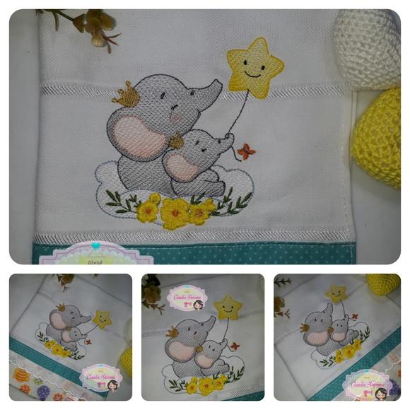 Fralda bordada personalizada