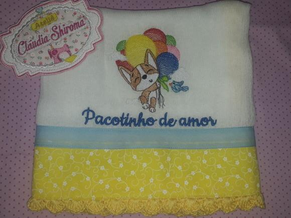 Fralda bordada personalizada