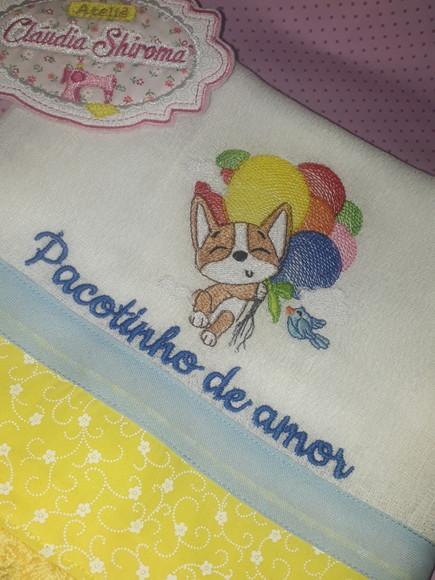 Fralda bordada personalizada