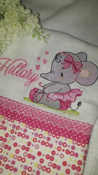 Fralda Ombro Bordada Personalizada