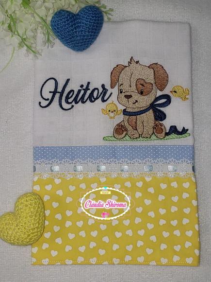 Fralda Ombro Bordada Personalizada