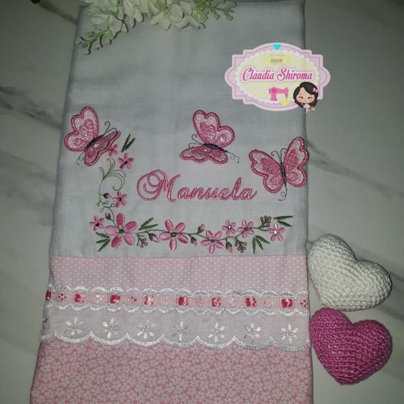 Fralda passeio bordada personalizada