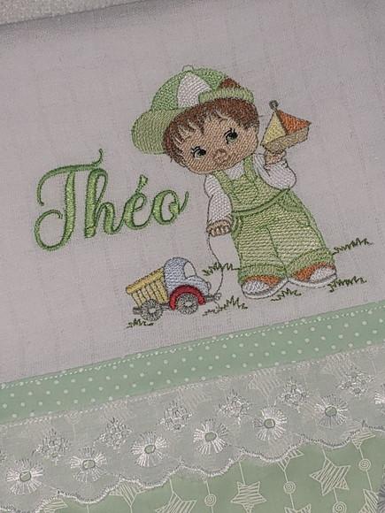 Fralda Passeio Bordada Personalizada