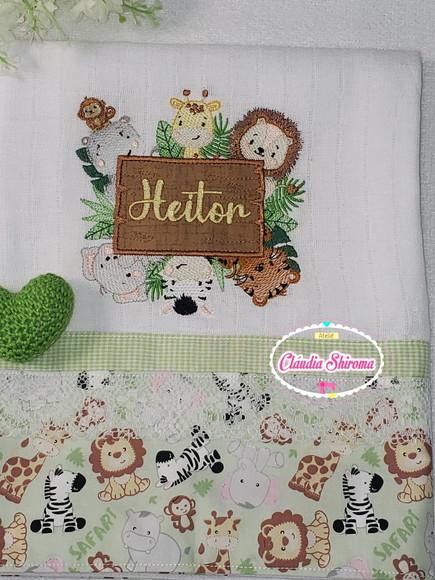 Fralda Passeio Bordada Personalizada