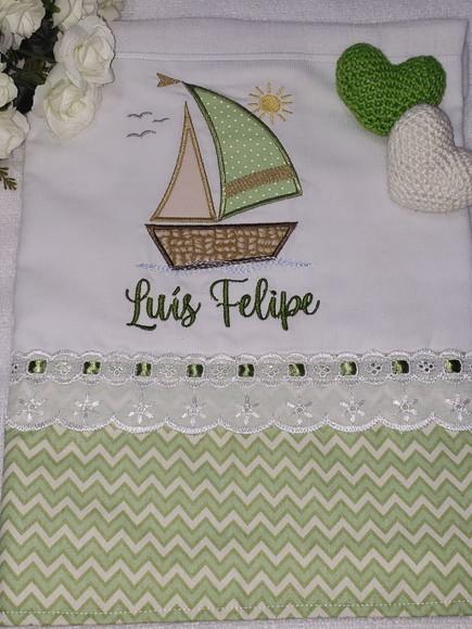 Kit 2 Fraldas Bordadas