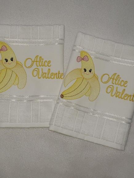 Kit 2 Toalhas Escolar Infantil Personalizada