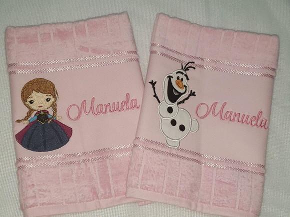Kit 2 Toalhas Escolar Infantil Personalizada