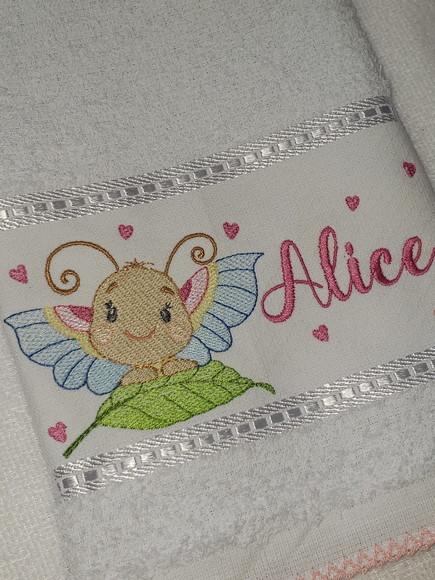 Kit 2 Toalhas Escolar Infantil Personalizada