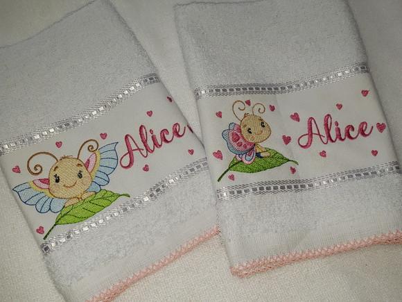 Kit 2 Toalhas Escolar Infantil Personalizada