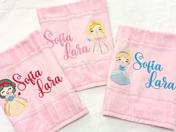 Kit 3 Toalhas Escolar Infantil Personalizada