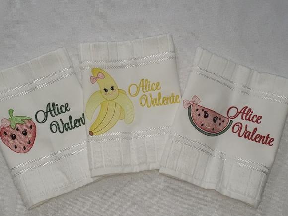 Kit 3 Toalhas Escolar Infantil Personalizada
