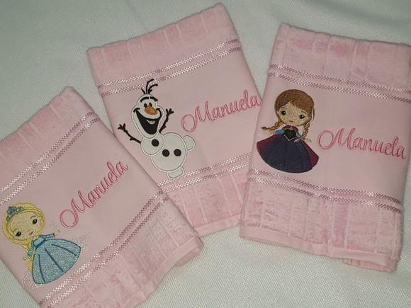 Kit 3 Toalhas Escolar Infantil Personalizada