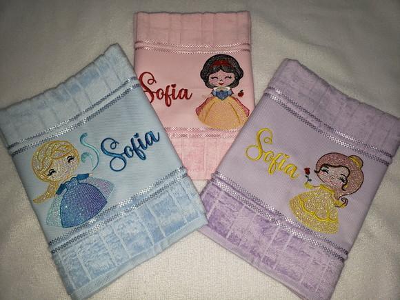 Kit 3 Toalhas Escolar Infantil Personalizada