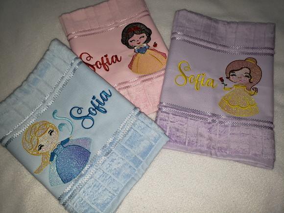 Kit 3 Toalhas Escolar Infantil Personalizada