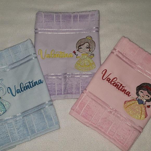 Kit 5 Toalhas Escolar Infantil Personalizada