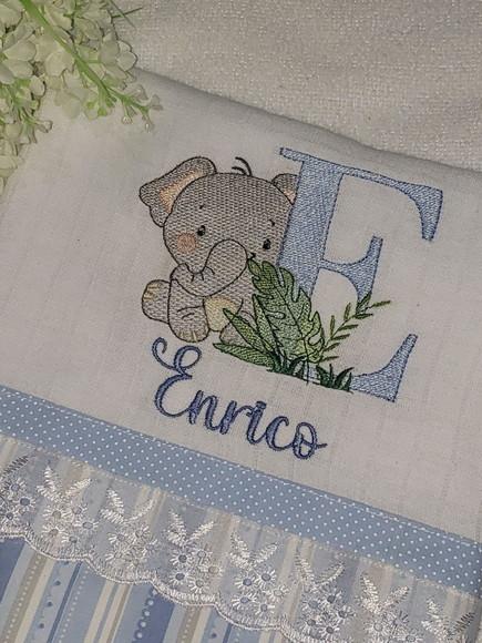 Kit Fralda de Boca e Prendedor de Chupetas