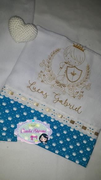 Kit fraldas bordadas