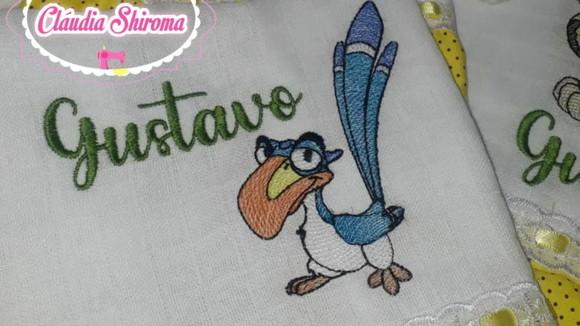 Kit Fraldas Bordadas 4 Peças