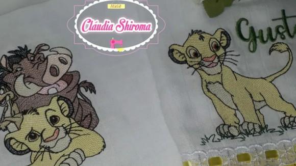 Kit Fraldas Bordadas 4 Peças