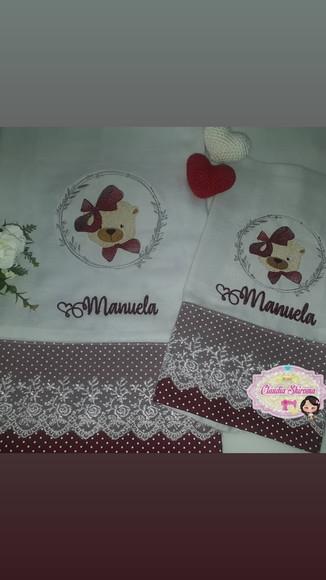Kit passeio de fraldas bordadas