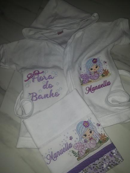 Kit Roupão de Bebê e Fralda Personalizado