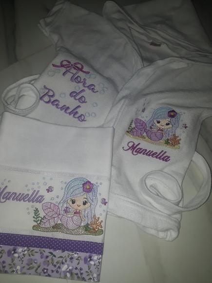 Kit Roupão de Bebê e Fralda Personalizado