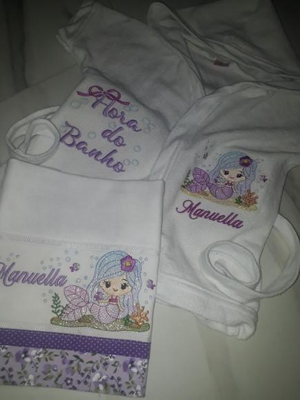 Kit Roupão de Bebê e Fralda Personalizado