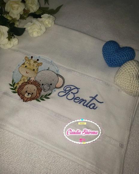 Kit Roupão de Bebê e Fralda Personalizado