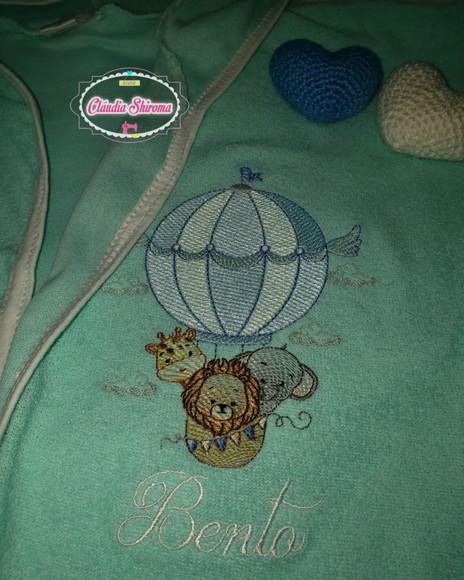 Kit Roupão de Bebê e Fralda Personalizado
