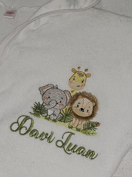 Kit Roupão de Bebê e Toalha de Banho Personalizado