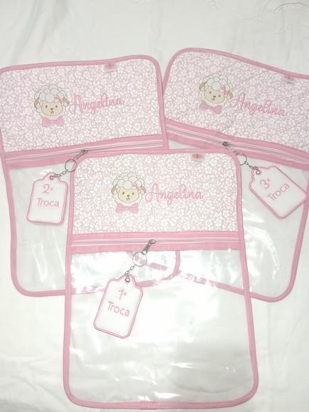 Kit Saquinho de Troca de Roupa Maternidade e Toalha de Boca