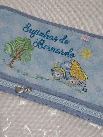 Kit Saquinho Roupa Limpa e Roupa Suja + Toalha Escolar