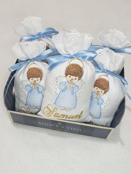 Lembrança Batizado Sache Bordado Perfumado