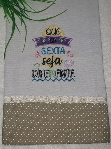 Pano de Prato Frase
