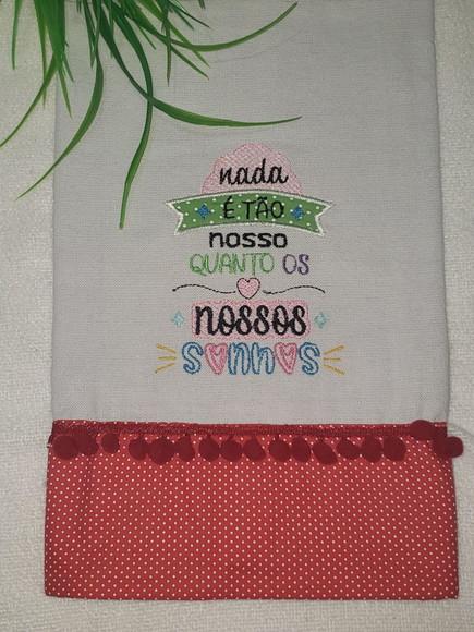 Pano de Prato Frase