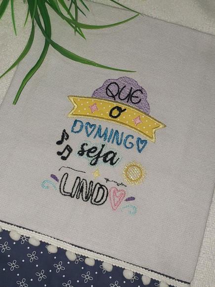 Pano de Prato Frase
