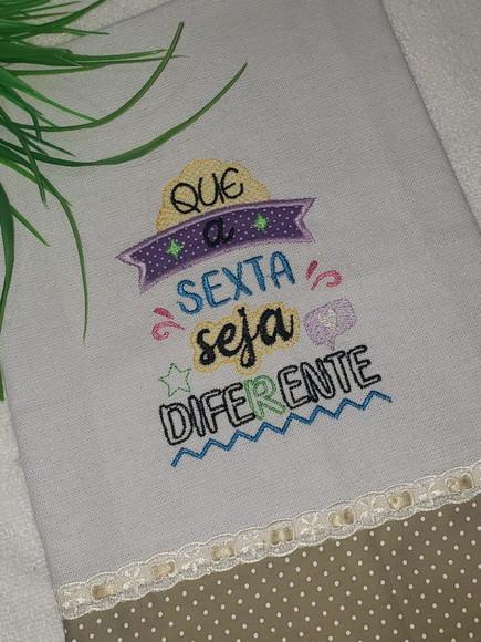 Pano de Prato Frase