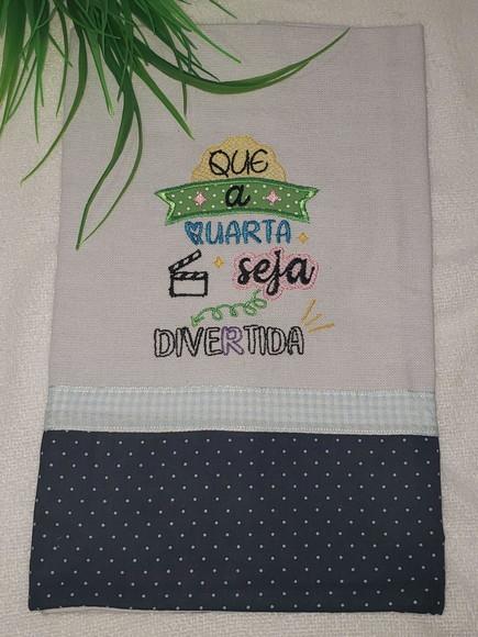 Pano de Prato Frase