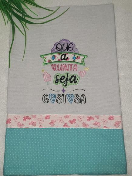 Pano de Prato Frase