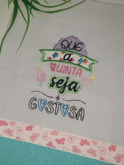 Pano de Prato Frase